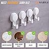 Nyarra Vacuum Suction Hooks,Wall Clips For Hanging Towel,Clothes,Kitchen Utensils