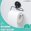 Nyarra Black Wall Mounted Toilet Roll Holder for Bathroom