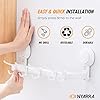 Nyarra Wall Mounted Vacuum Suction Towel Rack for Bathroom