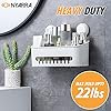 Nyarra Vacuum Suction Shower Caddy for Bathroom Hanging