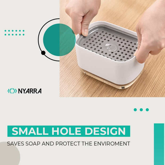 300ml Kitchen Soap Dispenser with Sponge Holder [NR-1861]